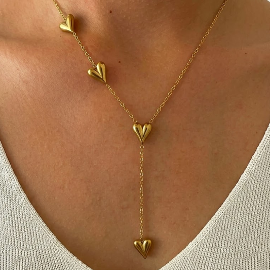 Amour Cascade Heart Necklace