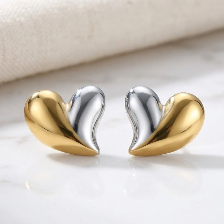 Amoura Dual Heart Earrings
