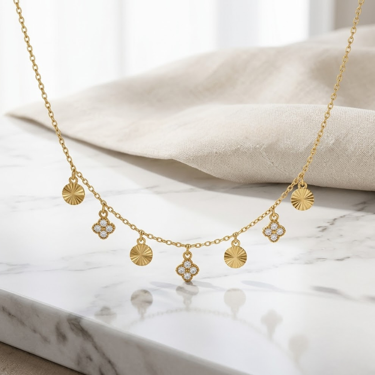 Aurora Delicate Charm Necklace
