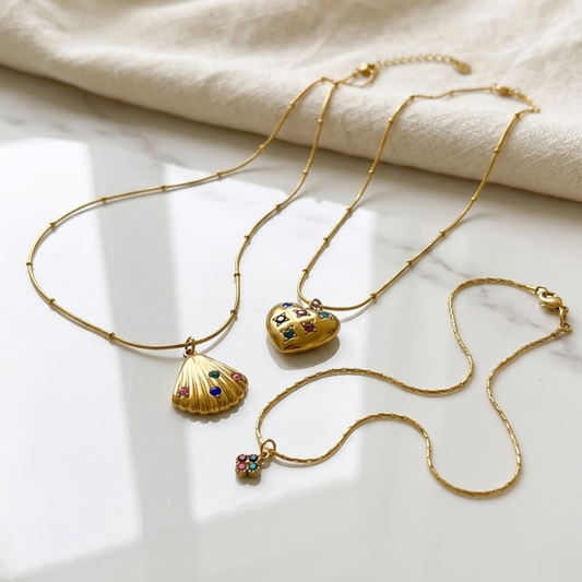 Celeste Sparkle Layer Necklaces