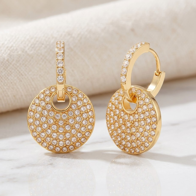 Oria Radiant Disc Hoops