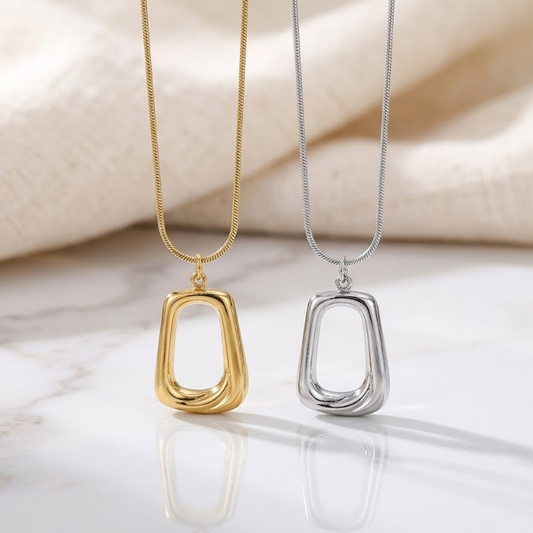 Refined Geometry Necklace