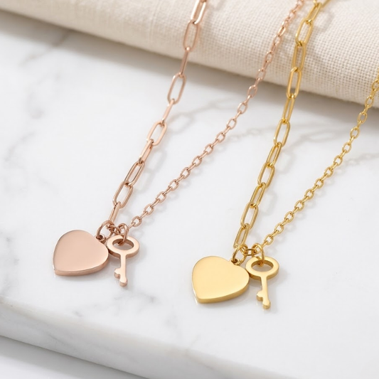 Sovereign Key to My Heart Necklace