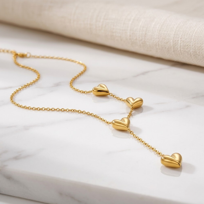 Amour Cascade Heart Necklace