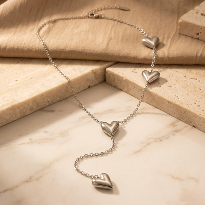 Amour Cascade Heart Necklace
