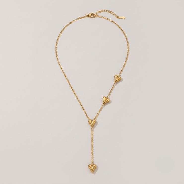 Amour Cascade Heart Necklace