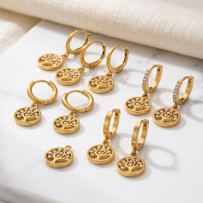 Arbor Lumière Charm Hoops