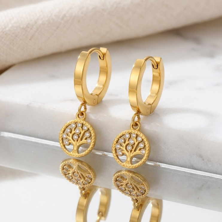 Arbor Lumière Charm Hoops