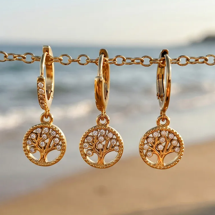 Arbor Lumière Charm Hoops