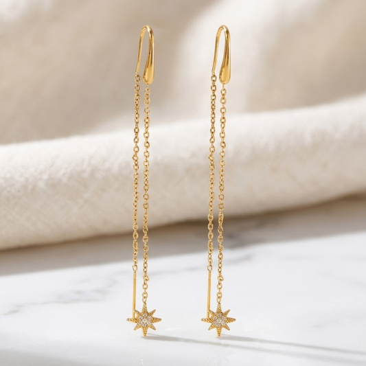 Astrielle Star Threader Earrings