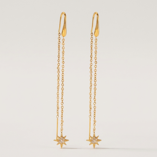 Astrielle Star Threader Earrings