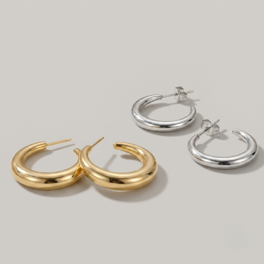 Aurelle C-Curve Hoops