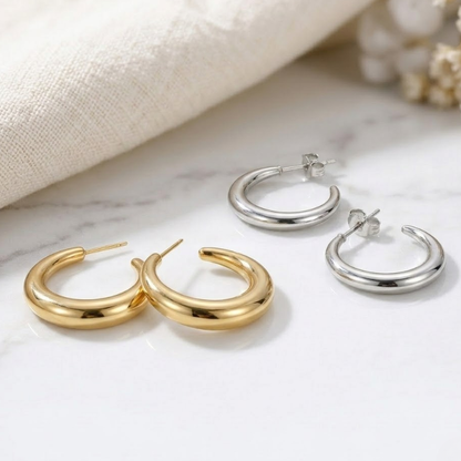 Aurelle C-Curve Hoops