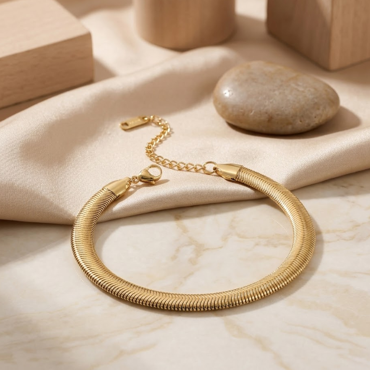 Aurielle Herringbone Bracelet