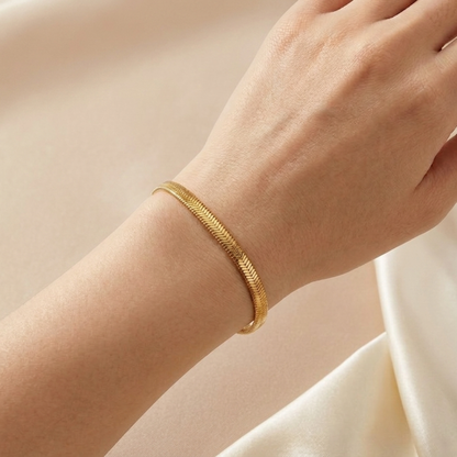 Aurielle Herringbone Bracelet