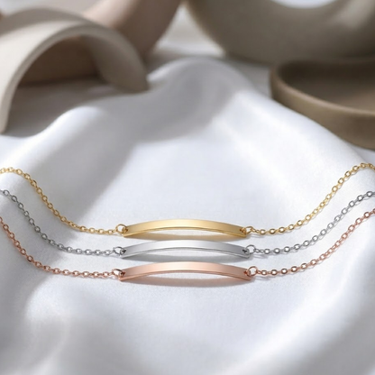 Engraved Bar Bracelet