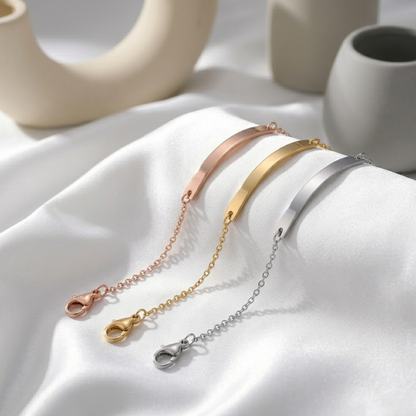 Engraved Bar Bracelet