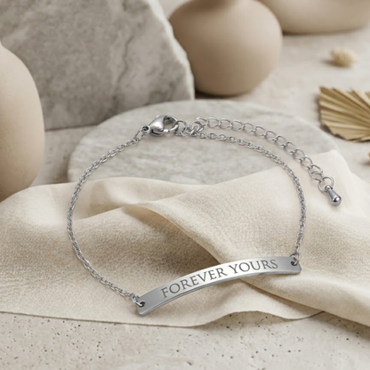 Engraved Bar Bracelet