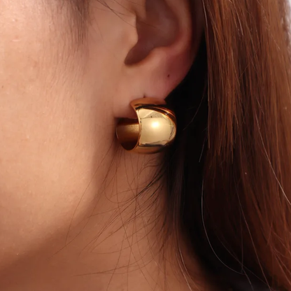 Aveline Sculpted Dome Earrings