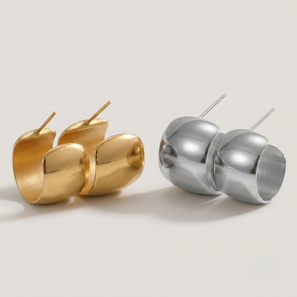 Aveline Sculpted Dome Earrings