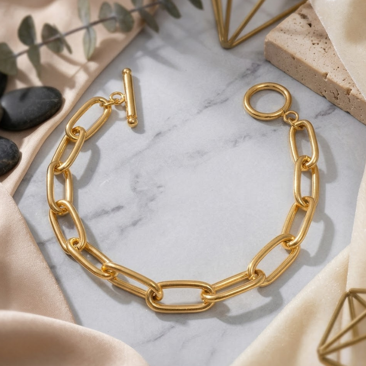Calista T-Bar Link Bracelet