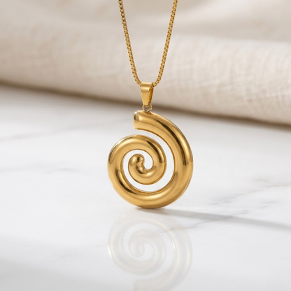 Calypso Spiral Shell Necklace