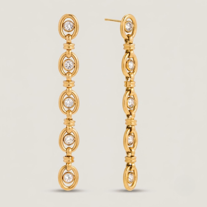 Celestia Link Drop Earrings