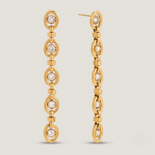 Celestia Link Drop Earrings