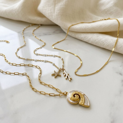 Celestial Shoreline Layer Necklaces