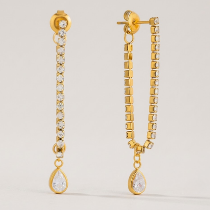 Celestique Tennis Drop Earrings