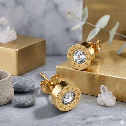 Célion Timepiece Stud Earrings