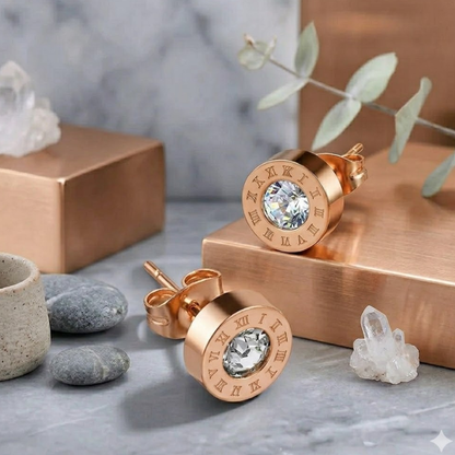 Célion Timepiece Stud Earrings