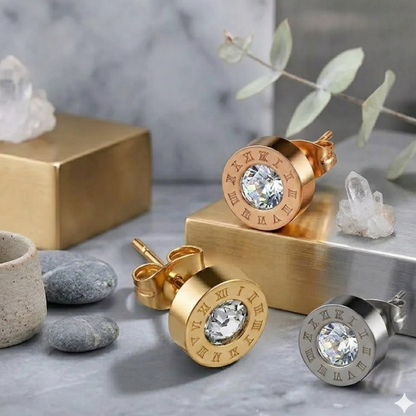 Célion Timepiece Stud Earrings