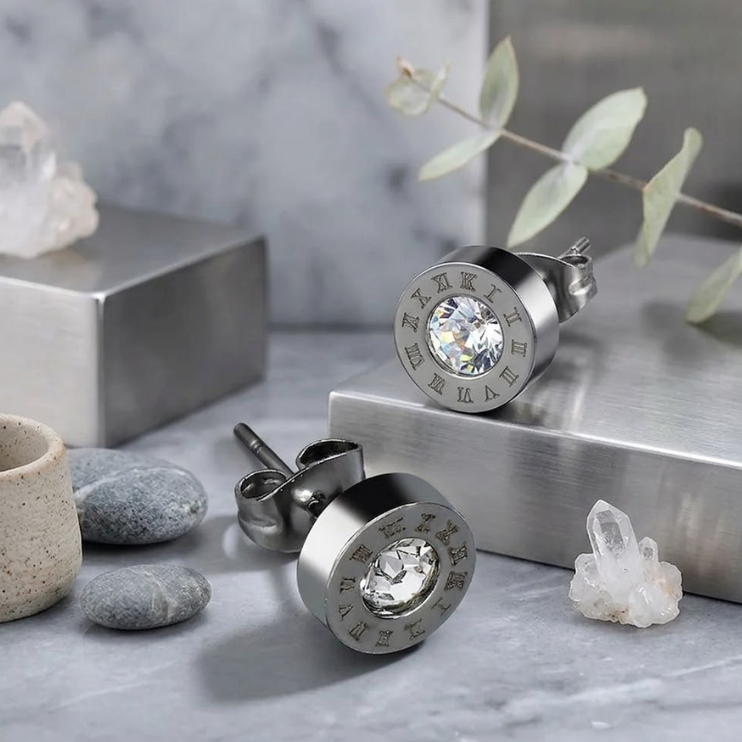 Célion Timepiece Stud Earrings