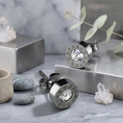 Célion Timepiece Stud Earrings