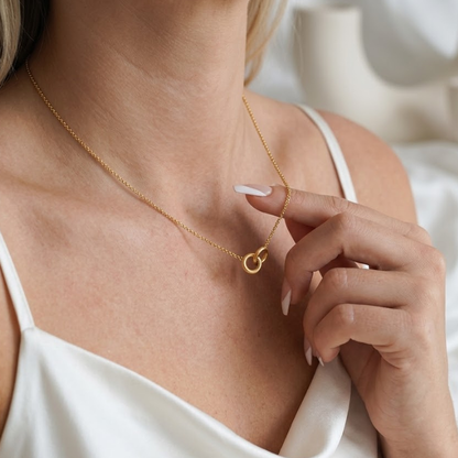 Duet Interlock Pendant Necklace