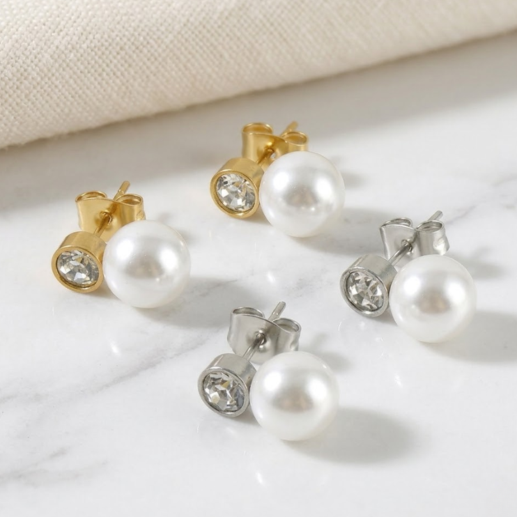 Duo Pearl Studs
