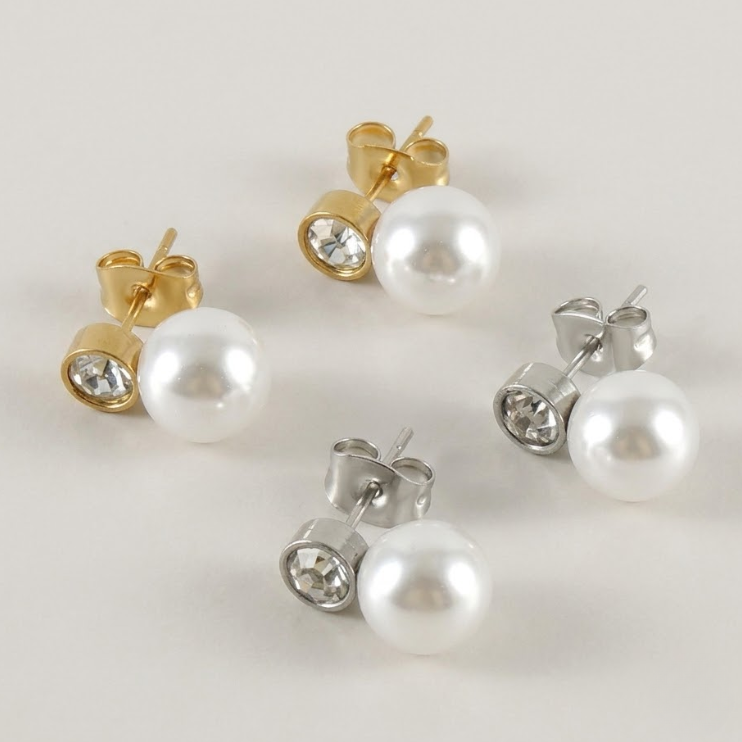 Duo Pearl Studs