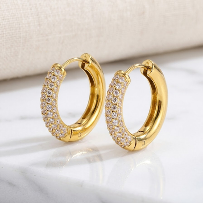 Éclat Pavé Hoop Earrings