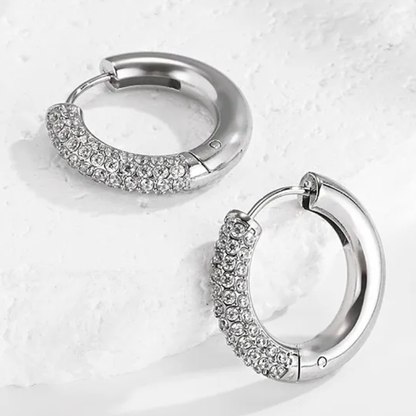 Éclat Pavé Hoop Earrings