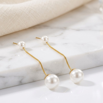 Éloane Pearl Line Earrings