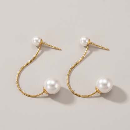 Éloane Pearl Line Earrings
