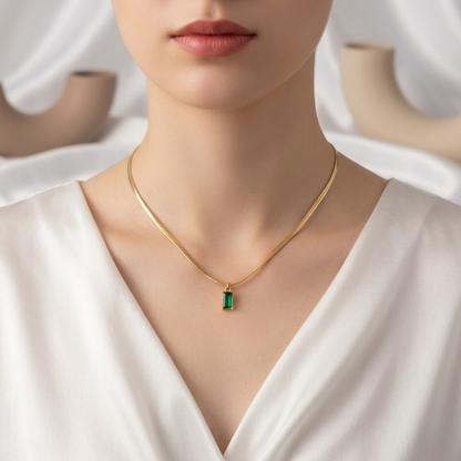 Empress Emerald Pendant Necklace