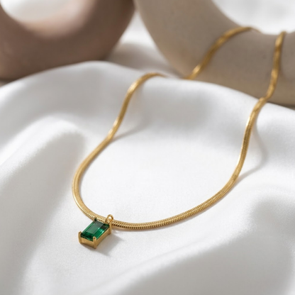 Empress Emerald Pendant Necklace