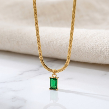 Empress Emerald Pendant Necklace