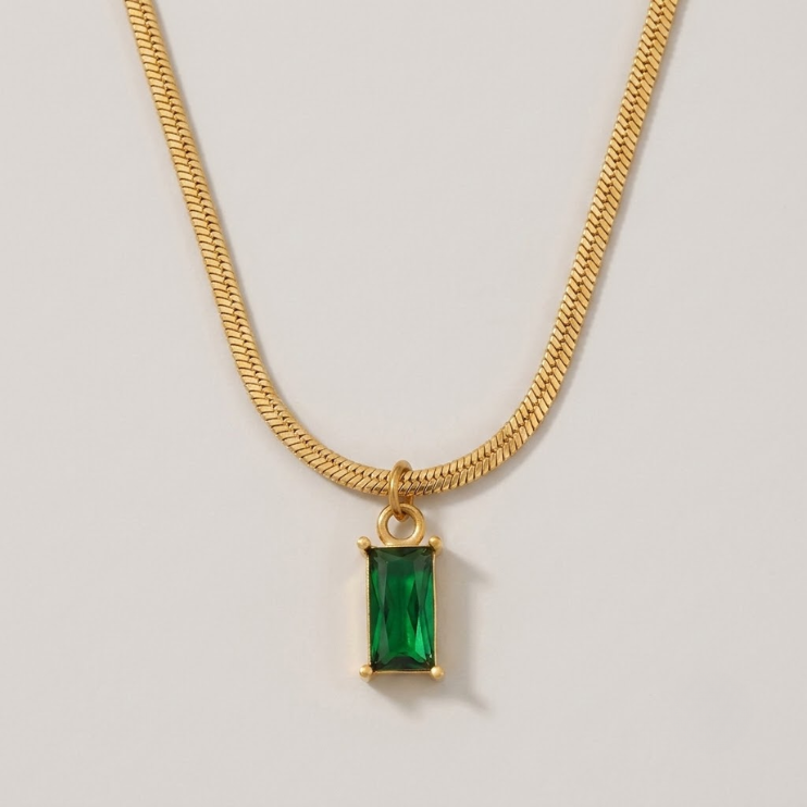 Empress Emerald Pendant Necklace