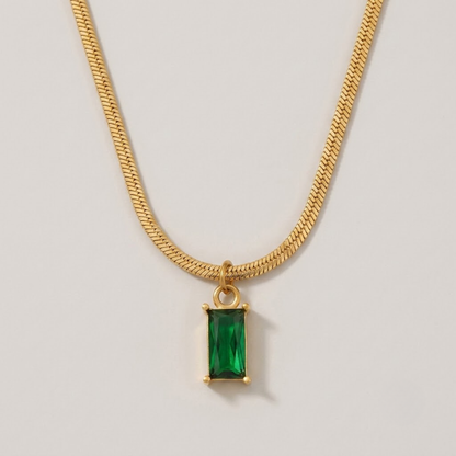 Empress Emerald Pendant Necklace