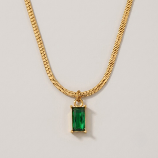 Empress Emerald Pendant Necklace