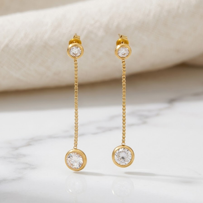 Étoile Line Drop Earrings