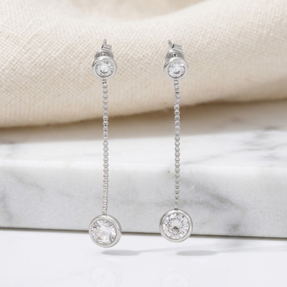 Étoile Line Drop Earrings